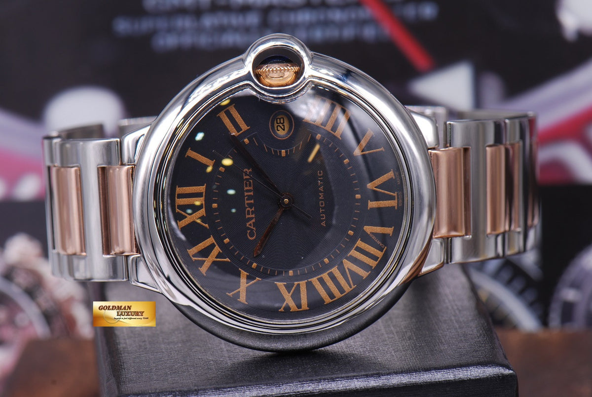 [SOLD] CARTIER BALLON BLEU 42mm HALF-ROSE GOLD AUTOMATIC (NEAR MINT)