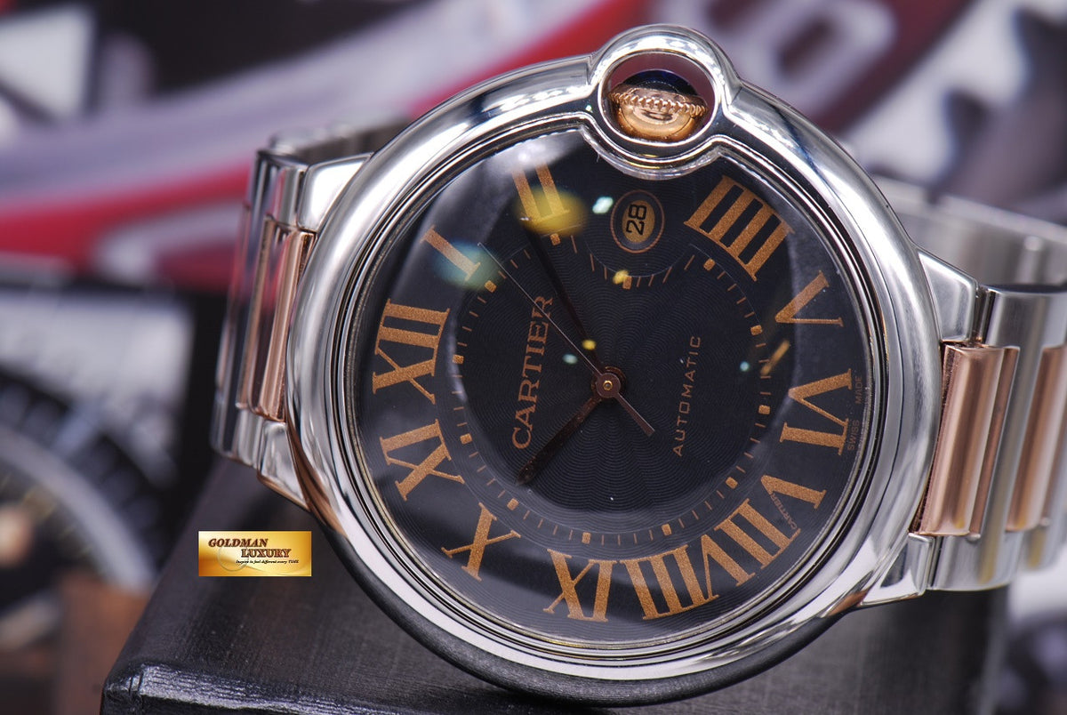 [SOLD] CARTIER BALLON BLEU 42mm HALF-ROSE GOLD AUTOMATIC (NEAR MINT)