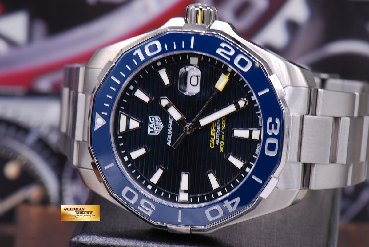 [SOLD] TAG HEUER AQUARACER CALIBRE 5 BLUE WAY201B AUTOMATIC (NEW)