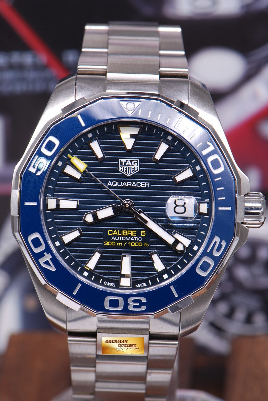 [SOLD] TAG HEUER AQUARACER CALIBRE 5 BLUE WAY201B AUTOMATIC (NEW)