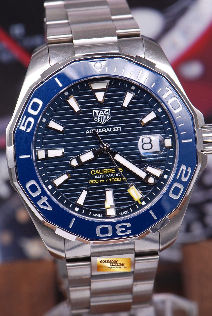 [SOLD] TAG HEUER AQUARACER CALIBRE 5 BLUE WAY201B AUTOMATIC (NEW)