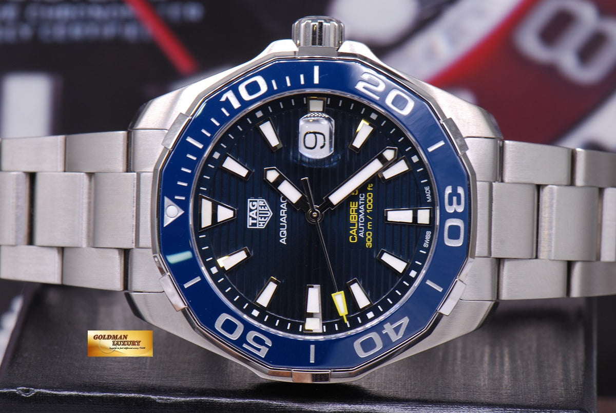 [SOLD] TAG HEUER AQUARACER CALIBRE 5 BLUE WAY201B AUTOMATIC (NEW)