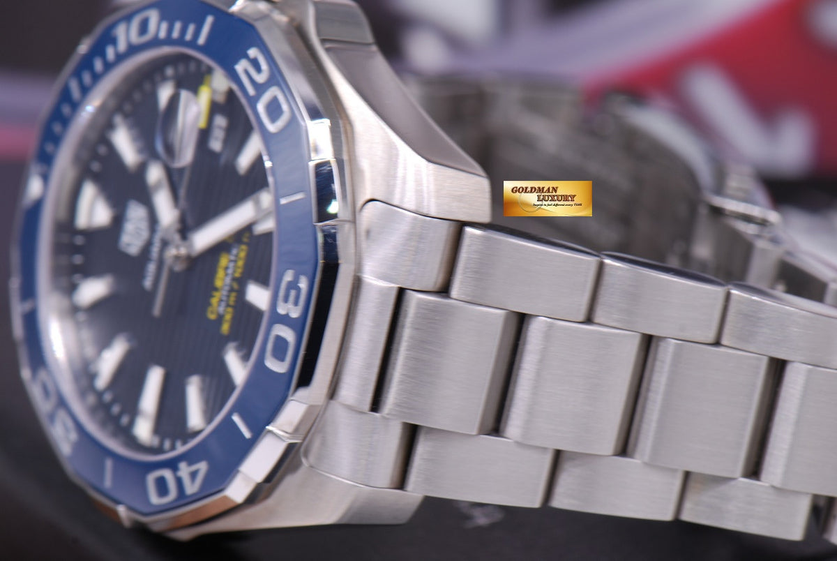 [SOLD] TAG HEUER AQUARACER CALIBRE 5 BLUE WAY201B AUTOMATIC (NEW)
