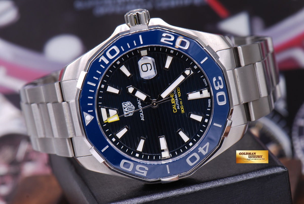 [SOLD] TAG HEUER AQUARACER CALIBRE 5 BLUE WAY201B AUTOMATIC (NEW)