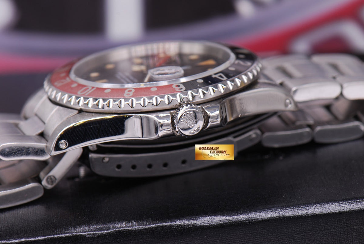 [SOLD] ROLEX OYSTER PERPETUAL GMT-MASTER "COKE" BEZEL Ref 16700 (AGING)