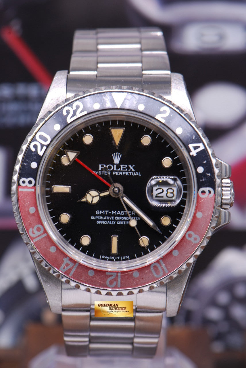 [SOLD] ROLEX OYSTER PERPETUAL GMT-MASTER "COKE" BEZEL Ref 16700 (AGING)