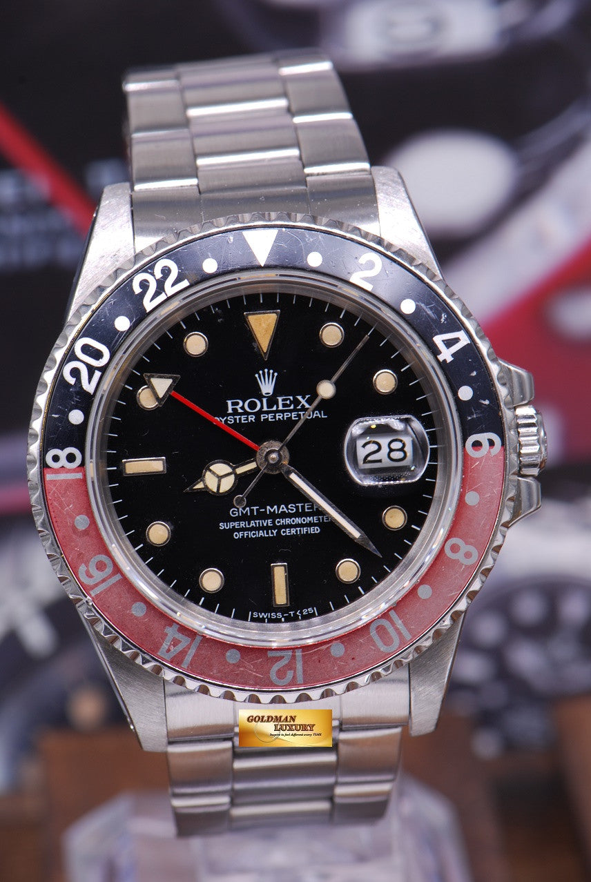 [SOLD] ROLEX OYSTER PERPETUAL GMT-MASTER "COKE" BEZEL Ref 16700 (AGING)