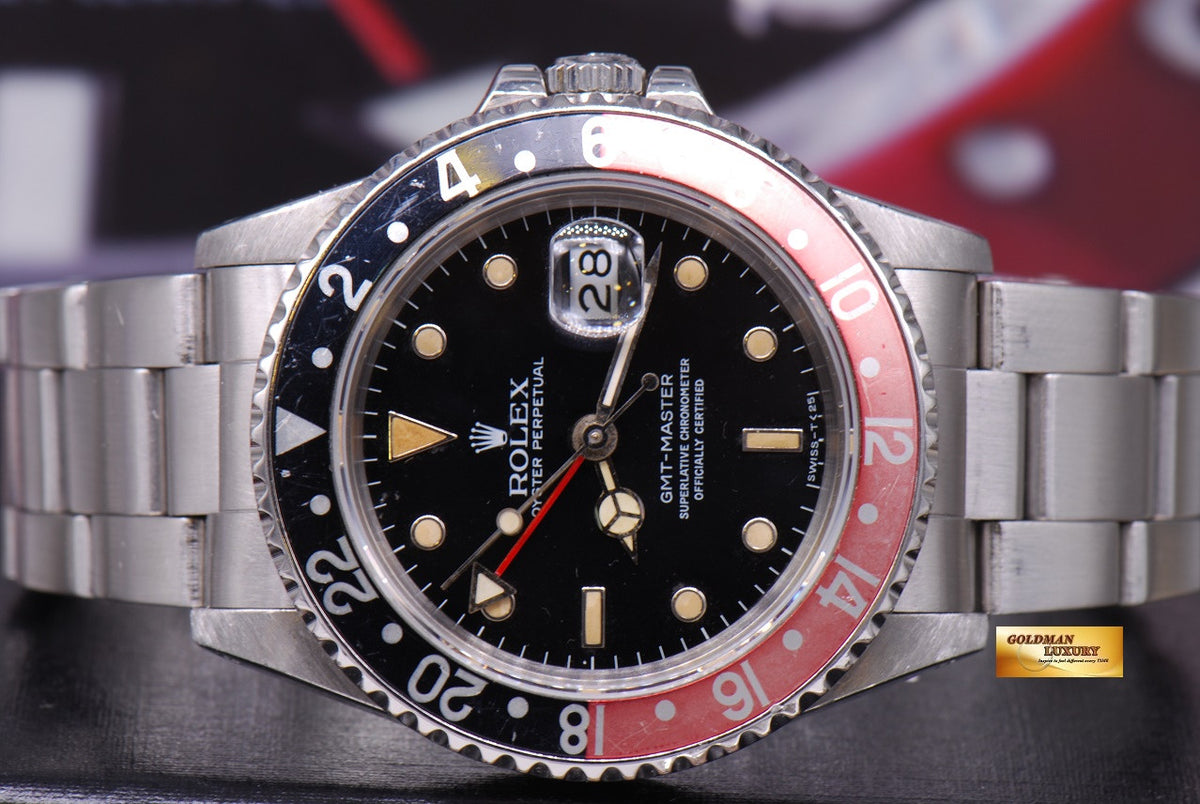 [SOLD] ROLEX OYSTER PERPETUAL GMT-MASTER "COKE" BEZEL Ref 16700 (AGING)