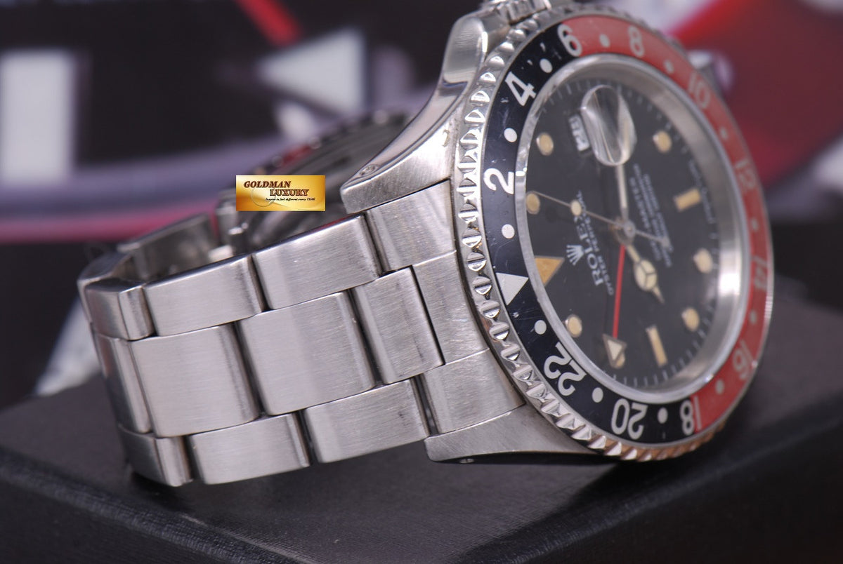 [SOLD] ROLEX OYSTER PERPETUAL GMT-MASTER "COKE" BEZEL Ref 16700 (AGING)