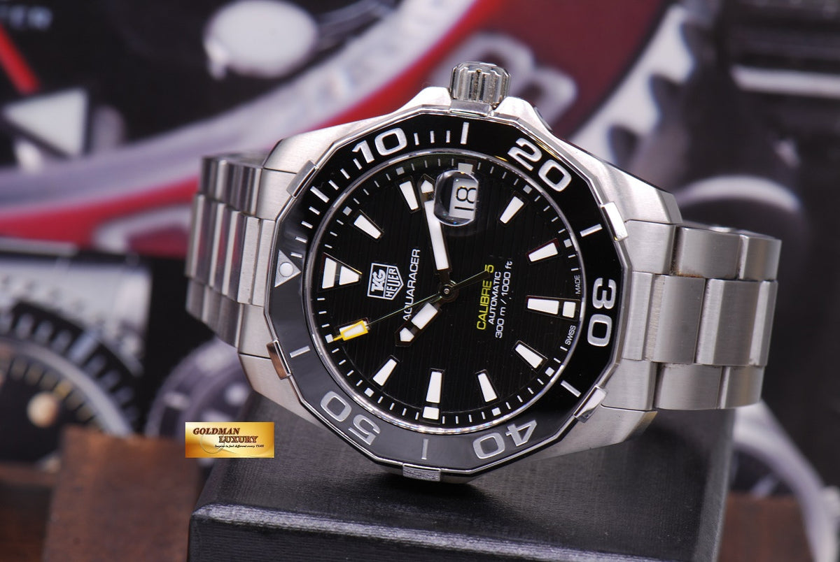 [SOLD] TAG HEUER AQUARACER CALIBRE 5 BLACK WAY211A AUTOMATIC (NEAR MINT)