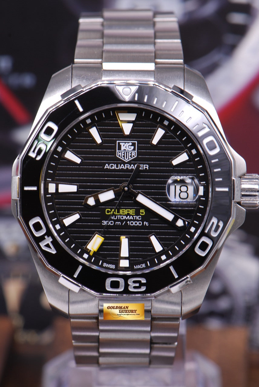 [SOLD] TAG HEUER AQUARACER CALIBRE 5 BLACK WAY211A AUTOMATIC (NEAR MINT)