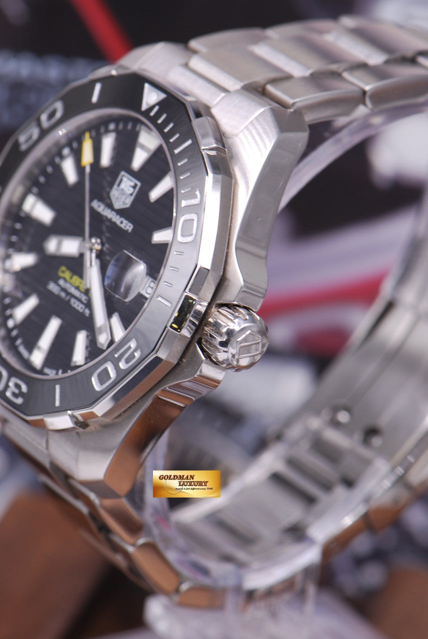 [SOLD] TAG HEUER AQUARACER CALIBRE 5 BLACK WAY211A AUTOMATIC (NEAR MINT)