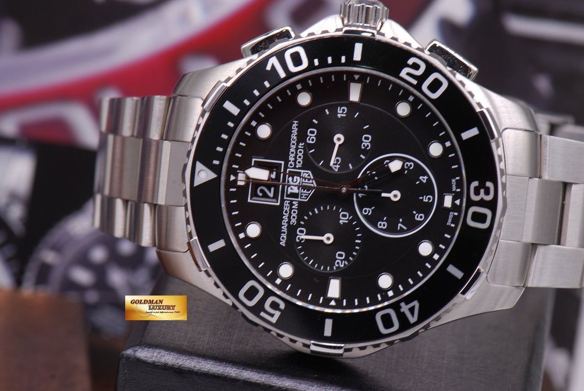 [SOLD] TAG HEUER AQUARACER 44mm CHRONOGRAPH BLACK CAN1010 QUARTZ (LNIB)