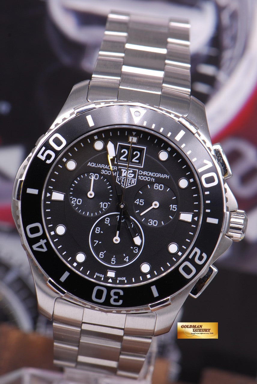 [SOLD] TAG HEUER AQUARACER 44mm CHRONOGRAPH BLACK CAN1010 QUARTZ (LNIB)