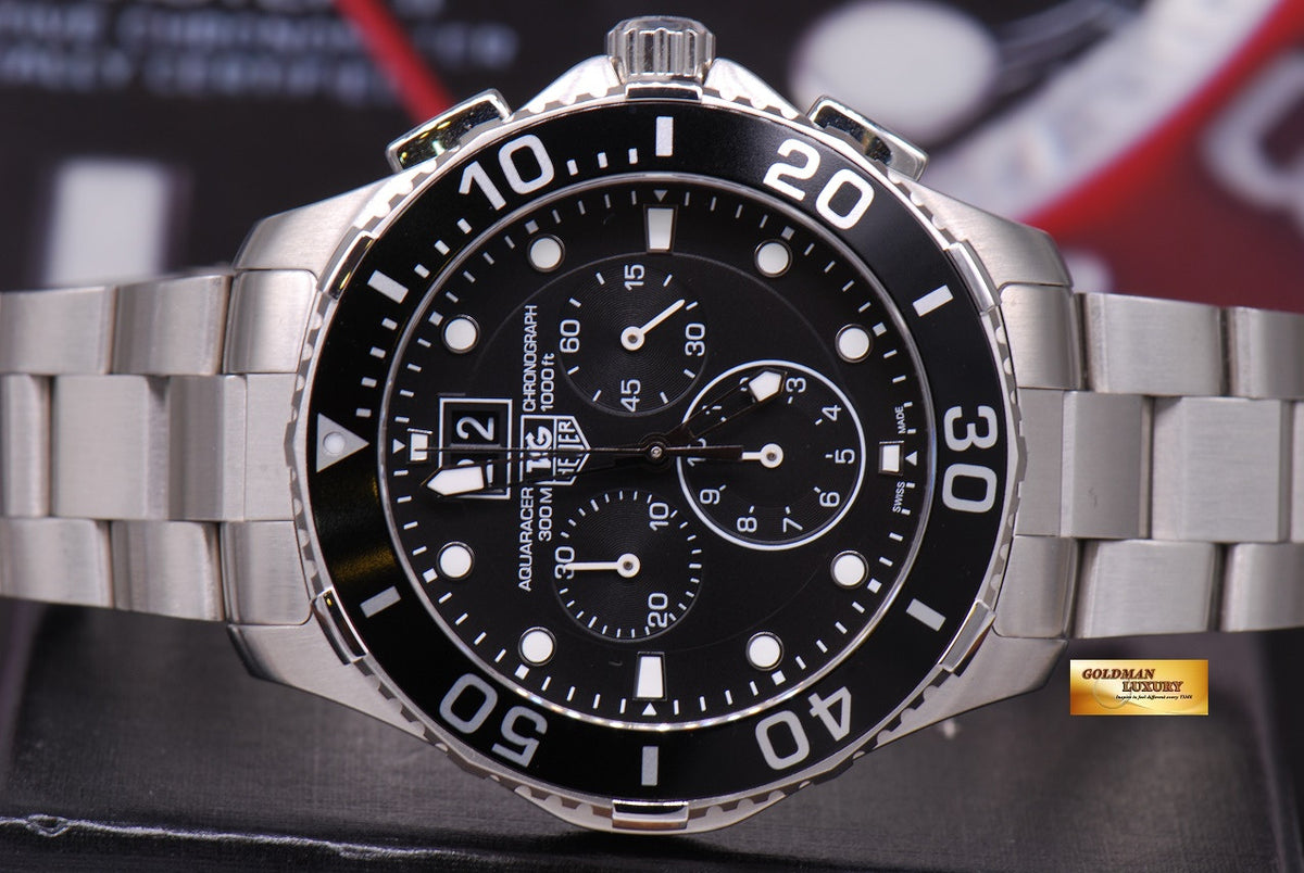 [SOLD] TAG HEUER AQUARACER 44mm CHRONOGRAPH BLACK CAN1010 QUARTZ (LNIB)
