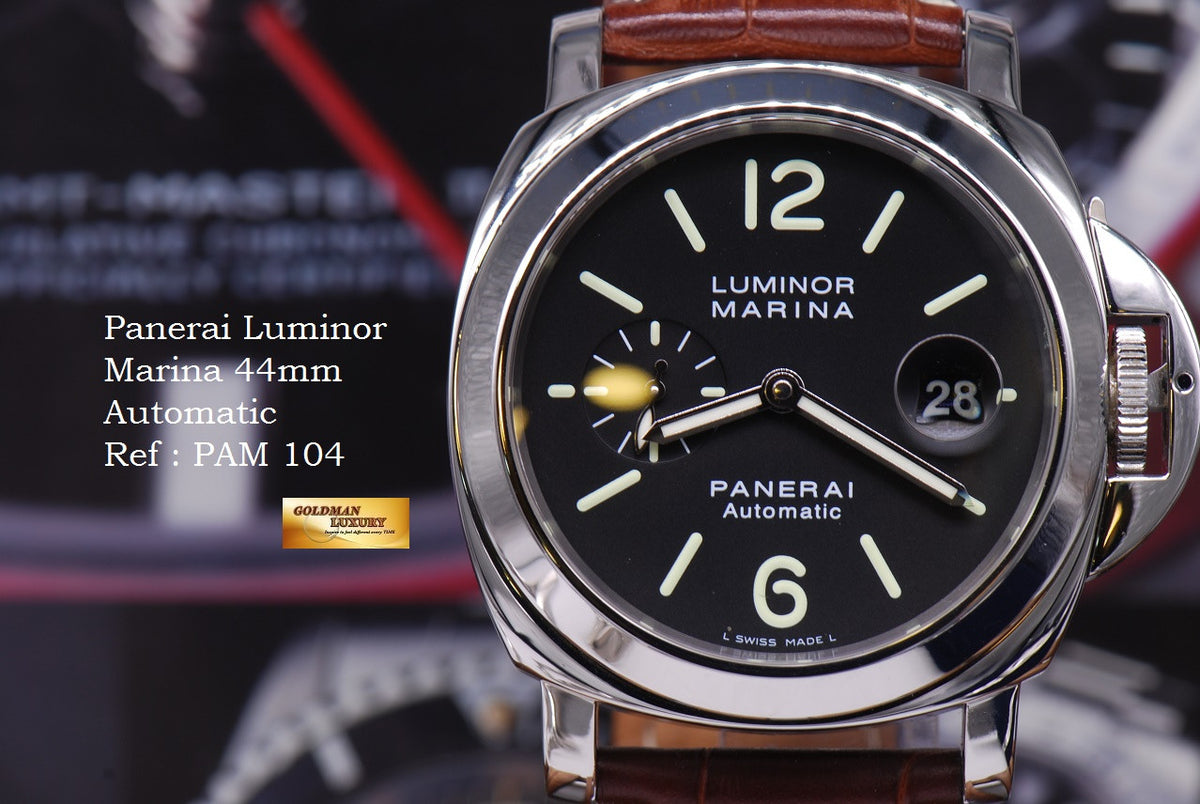 [SOLD] PANERAI LUMINOR MARINA 44mm AUTOMATIC PAM 104 (MINT)
