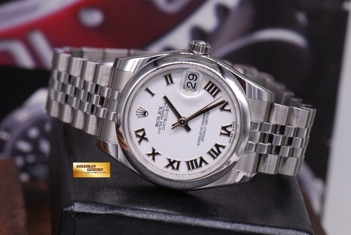 [SOLD] ROLEX OYSTER PERPETUAL DATEJUST 31mm WHITE 178240 AUTOMATIC (MINT)
