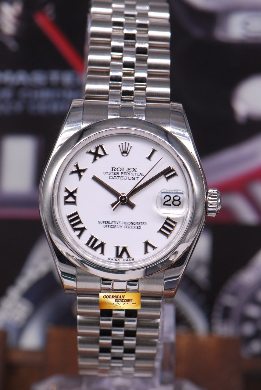 [SOLD] ROLEX OYSTER PERPETUAL DATEJUST 31mm WHITE 178240 AUTOMATIC (MINT)