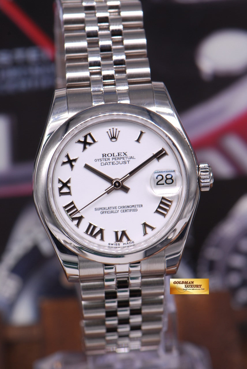 [SOLD] ROLEX OYSTER PERPETUAL DATEJUST 31mm WHITE 178240 AUTOMATIC (MINT)
