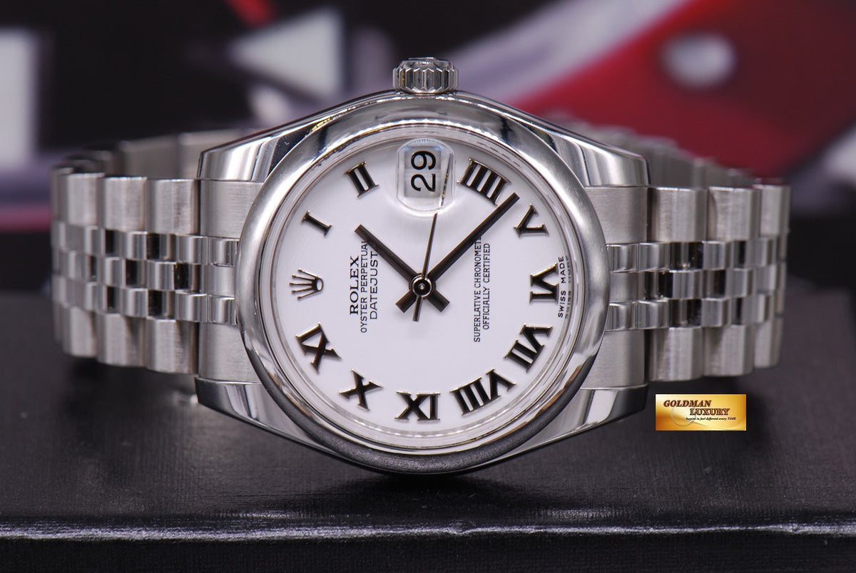 [SOLD] ROLEX OYSTER PERPETUAL DATEJUST 31mm WHITE 178240 AUTOMATIC (MINT)