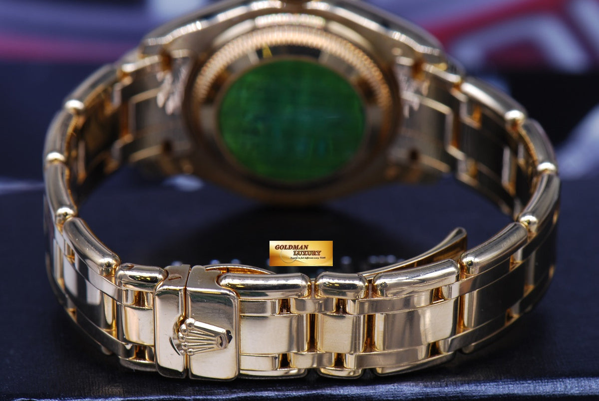 [SOLD] ROLEX OYSTER PERPETUAL DATEJUST PEARLMASTER 28mm 18K YELLOW GOLD DIAMOND BEZEL 80318 AUTOMATIC (NEAR MINT)