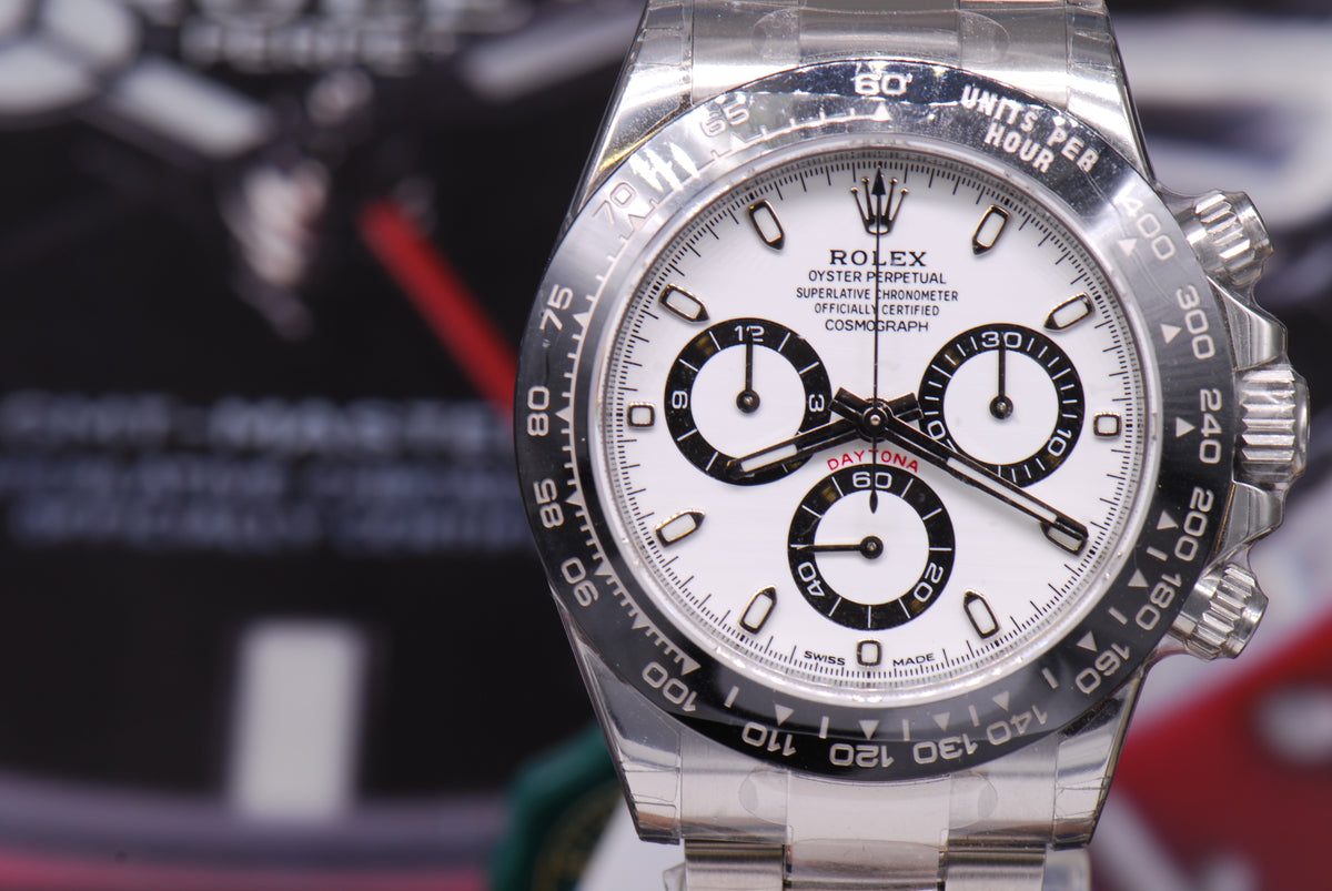 [SOLD] ROLEX OYSTER PERPETUAL DAYTONA CERAMIC BEZEL WHITE Ref : 116500LN (NEW)