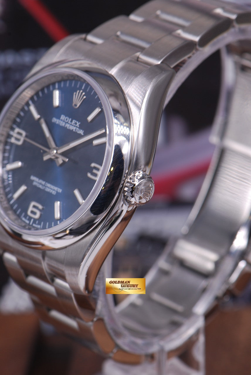 [SOLD] ROLEX OYSTER PERPETUAL 36mm GENTS SIZE 116000 BLUE (MINT)