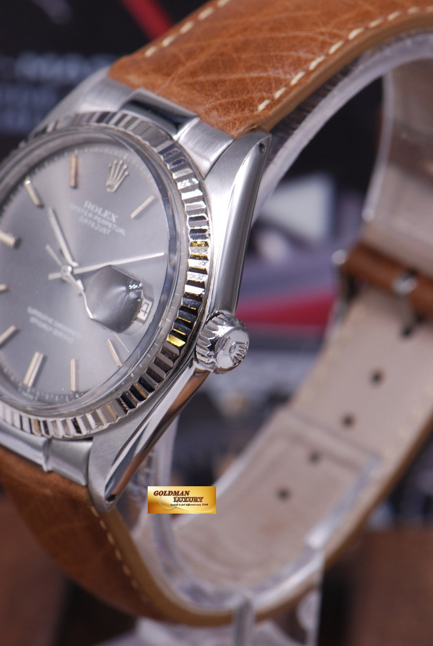 [SOLD] ROLEX OYSTER PERPETUAL 36mm 1601 SILVER VINTAGE (MINT)