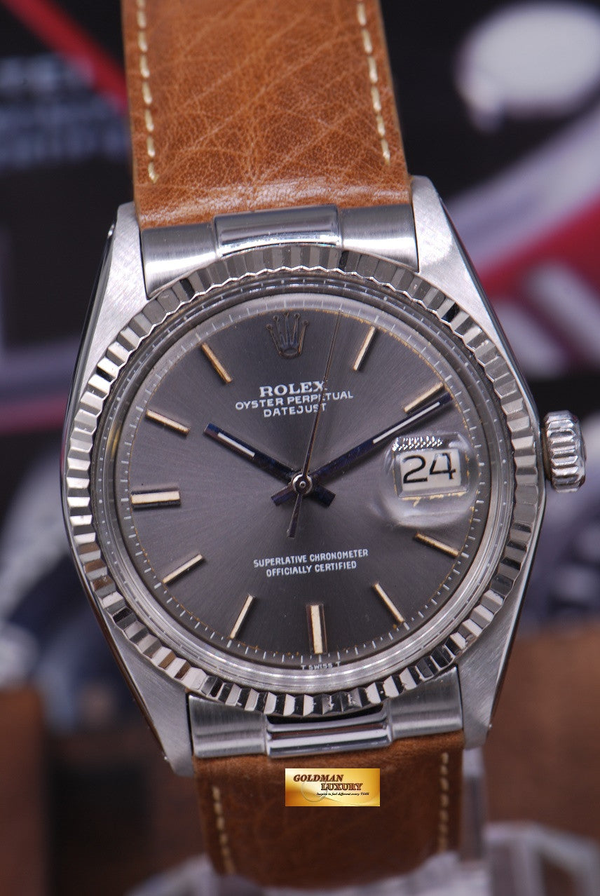 [SOLD] ROLEX OYSTER PERPETUAL 36mm 1601 SILVER VINTAGE (MINT)