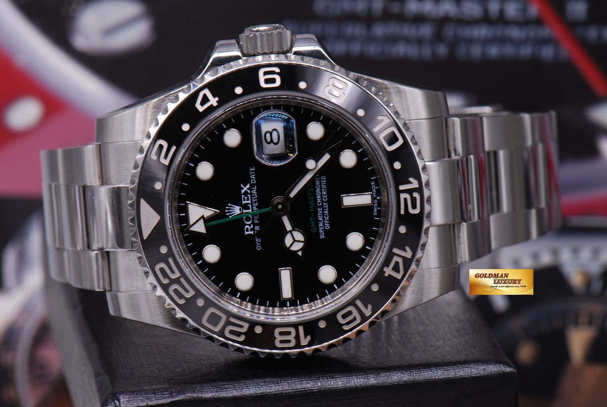 [SOLD] ROLEX OYSTER PERPETUAL GMT-MASTER II CERAMIC BLACK (MINT)