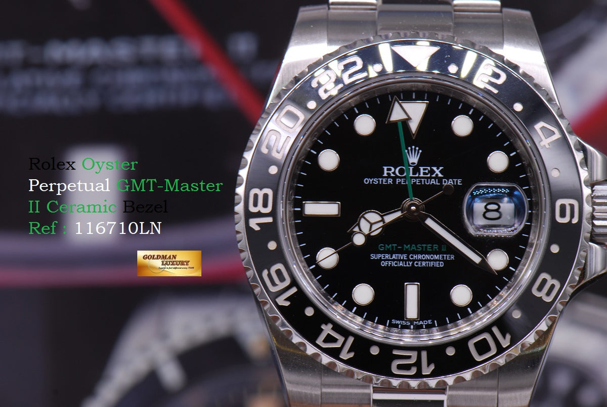 [SOLD] ROLEX OYSTER PERPETUAL GMT-MASTER II CERAMIC BLACK (MINT)