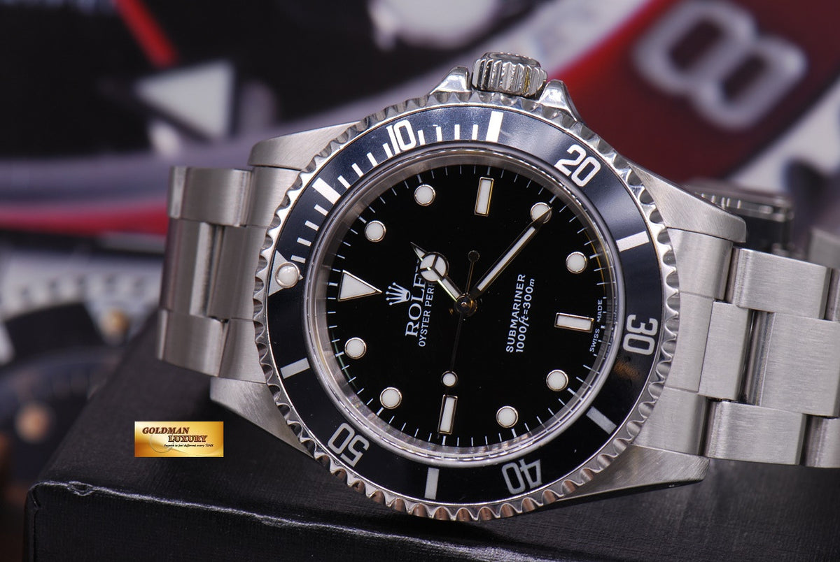 [SOLD] ROLEX OYSTER PERPETUAL SUBMARINER NO-DATE BLACK (MINT)