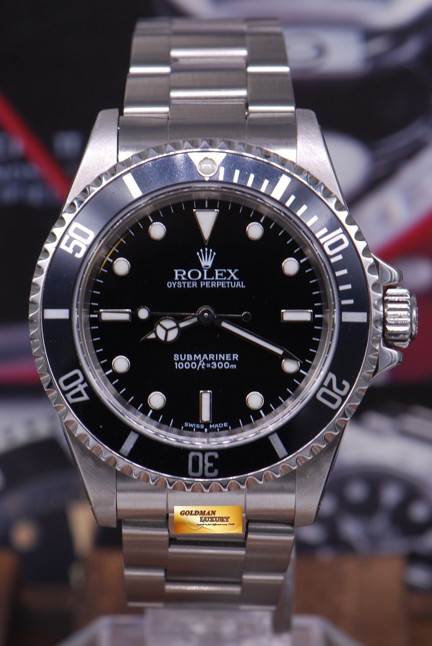 [SOLD] ROLEX OYSTER PERPETUAL SUBMARINER NO-DATE BLACK (MINT)