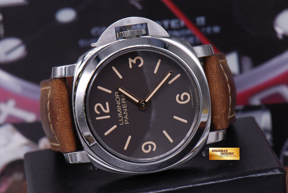 [SOLD] PANERAI LUMINOR BASE TOBACCO DIAL 44mm PAM 390 SPECIAL EDITION (MINT)