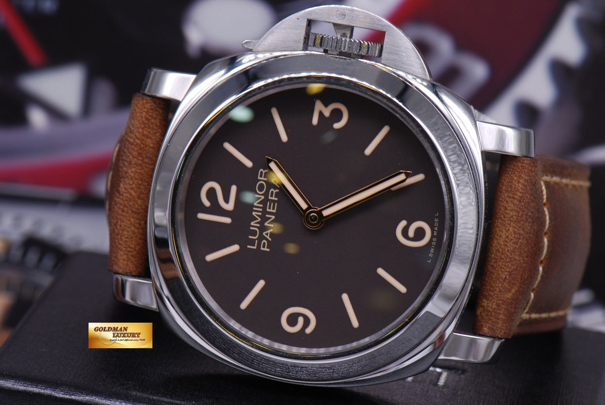 [SOLD] PANERAI LUMINOR BASE TOBACCO DIAL 44mm PAM 390 SPECIAL EDITION (MINT)