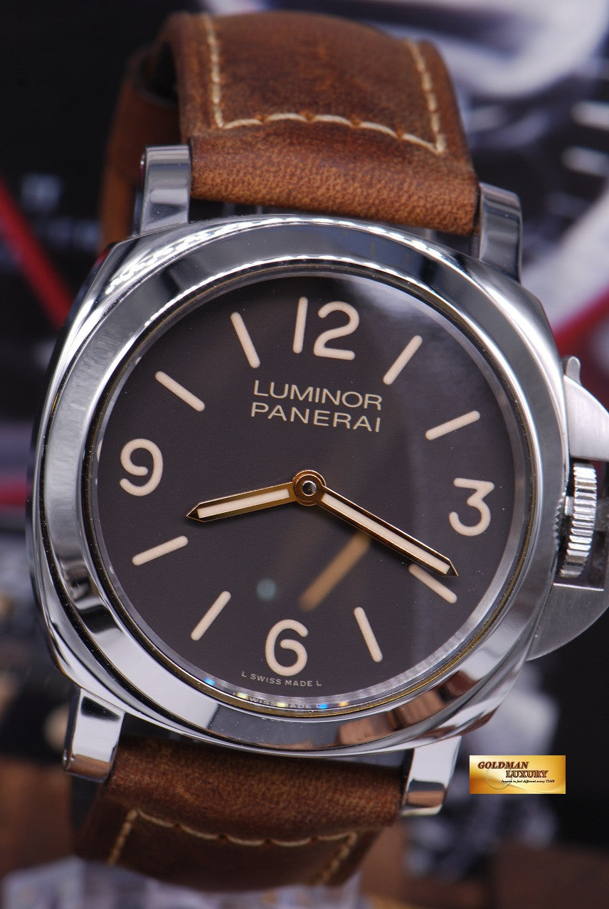 [SOLD] PANERAI LUMINOR BASE TOBACCO DIAL 44mm PAM 390 SPECIAL EDITION (MINT)