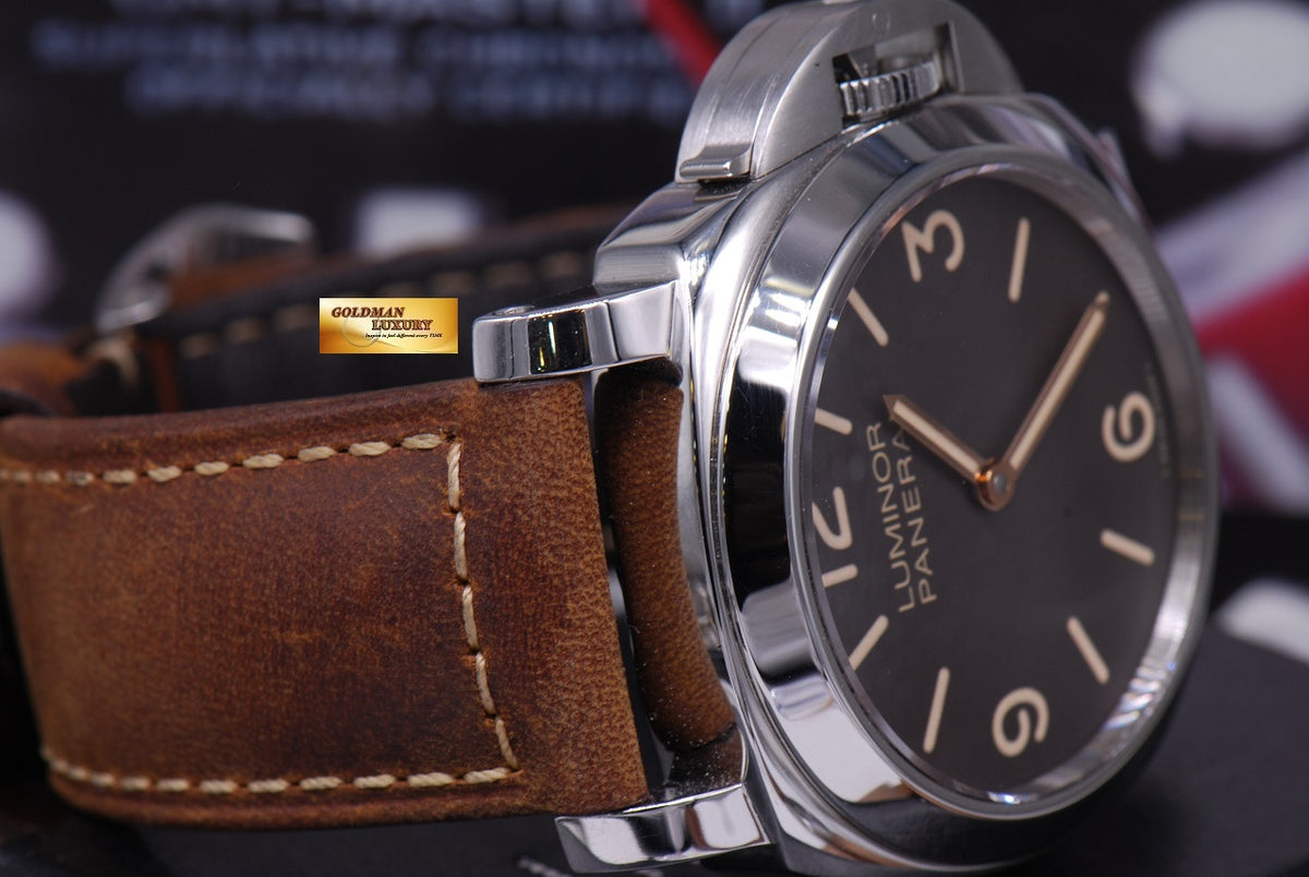 [SOLD] PANERAI LUMINOR BASE TOBACCO DIAL 44mm PAM 390 SPECIAL EDITION (MINT)