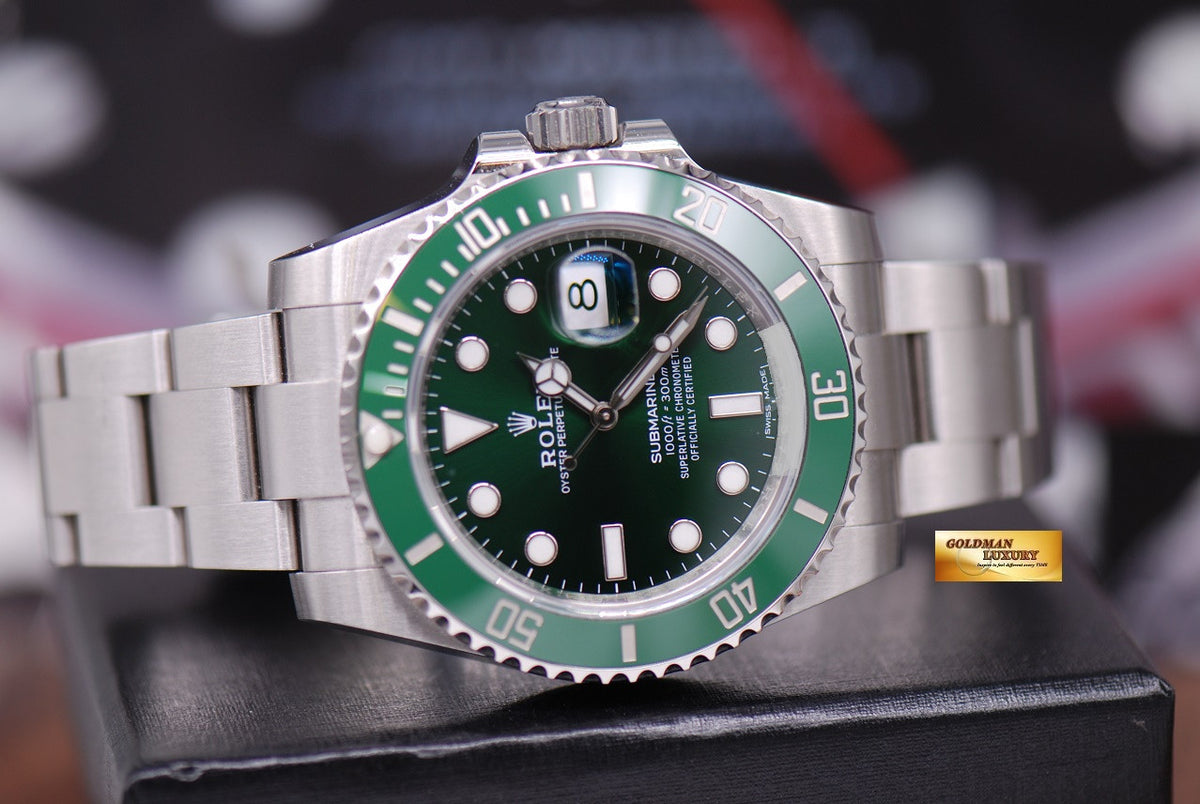 [SOLD] ROLEX OYSTER PERPETUAL SUBMARINER GREEN HULK Ref 116610LV (LNIB)