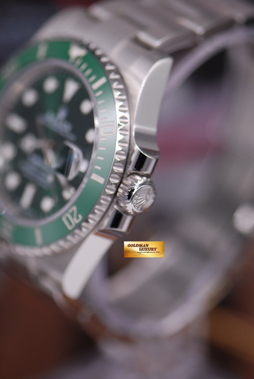 [SOLD] ROLEX OYSTER PERPETUAL SUBMARINER GREEN HULK Ref 116610LV (LNIB)