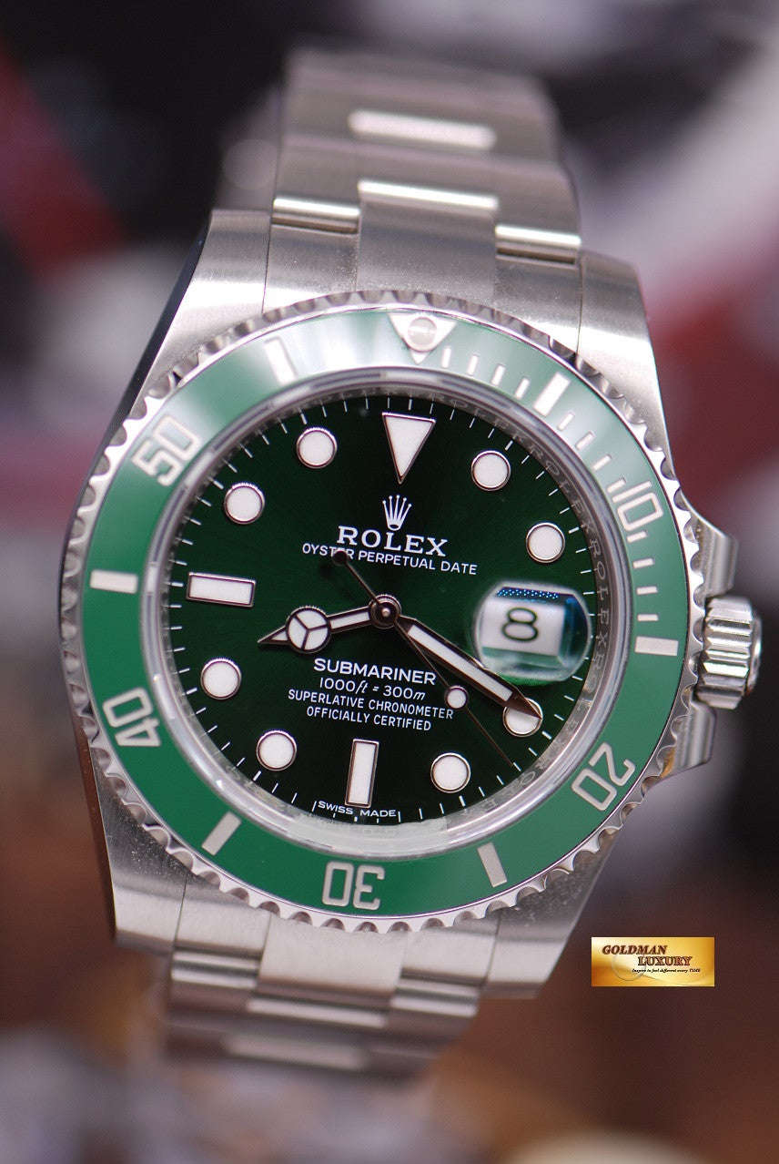 [SOLD] ROLEX OYSTER PERPETUAL SUBMARINER GREEN HULK Ref 116610LV (LNIB)