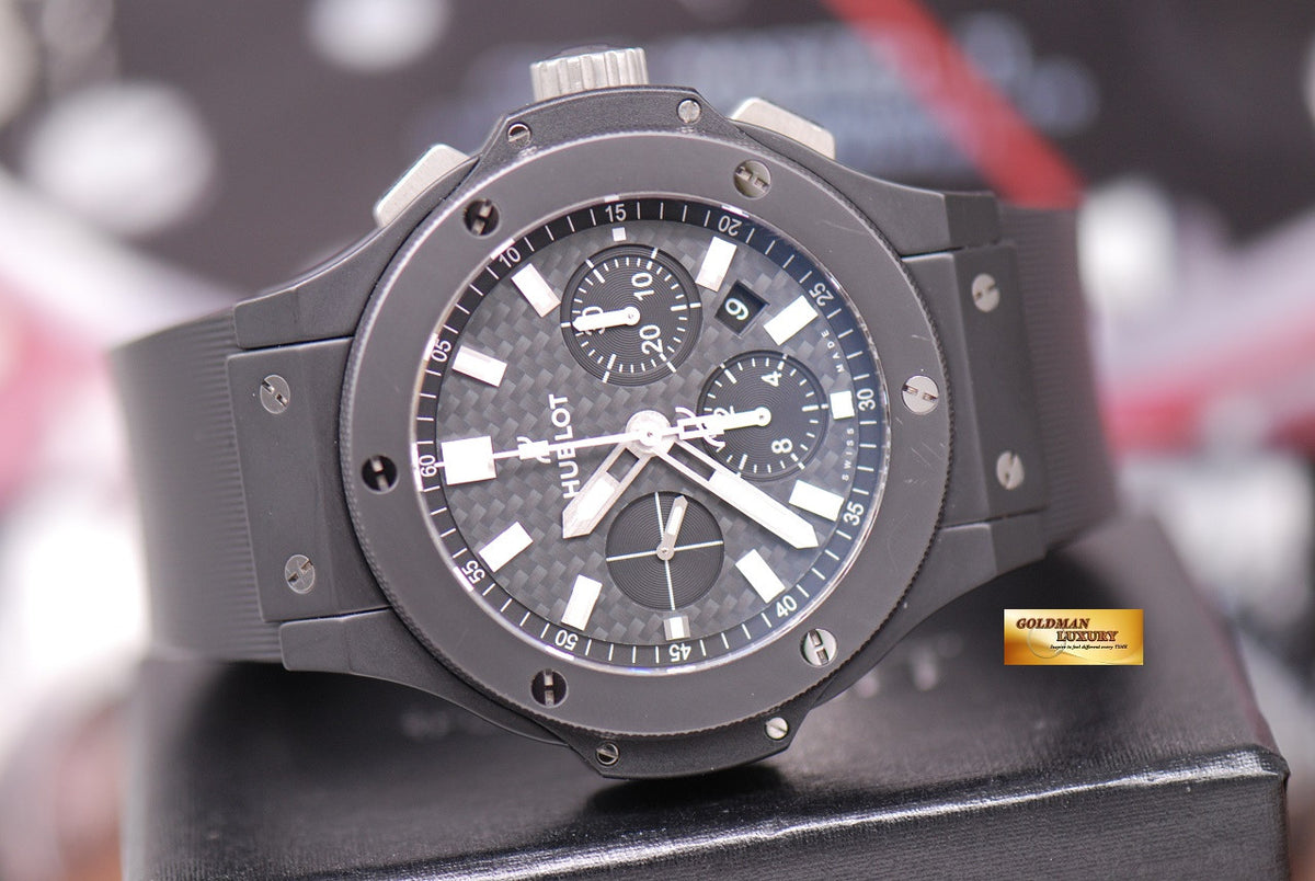 [SOLD] HUBLOT BIG BANG FULL BLACK CERAMIC CHRONOGRAPH AUTOMATIC 301.CI.1770.RX (MINT)