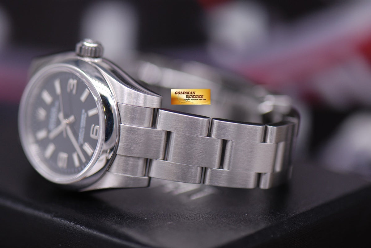 [SOLD] ROLEX OYSTER PERPETUAL 26mm LADIES BLACK 176200 (MINT)