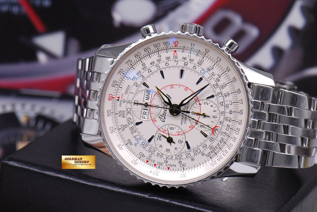 [SOLD] BREITLING MONTBRILLANT CHRONOGRAPH 43mm DAY-DATE-MONTH A21330 (MINT)