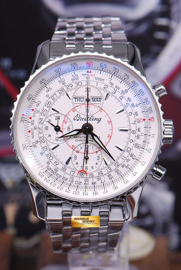 [SOLD] BREITLING MONTBRILLANT CHRONOGRAPH 43mm DAY-DATE-MONTH A21330 (MINT)
