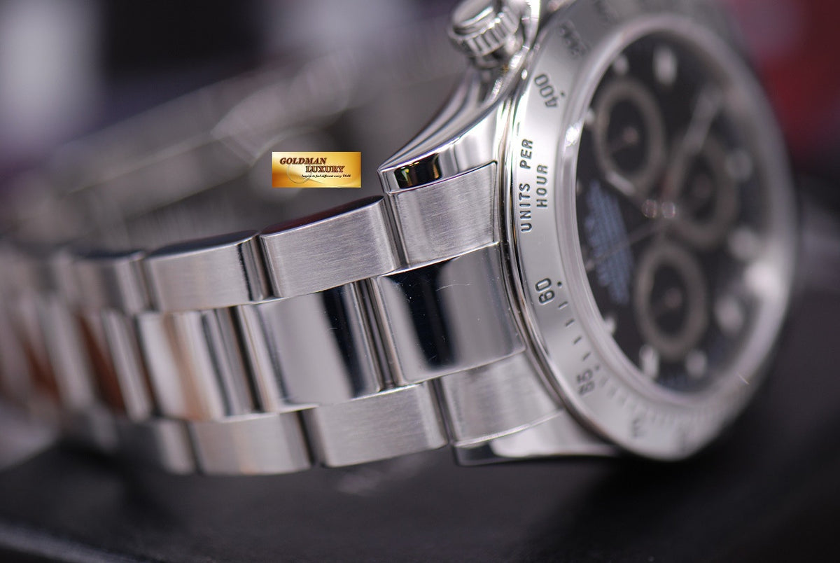 [SOLD] ROLEX OYSTER PERPETUAL DAYTONA STAINLESS STEEL CHRONOGRAPH BLACK Ref : 116520 (MINT)