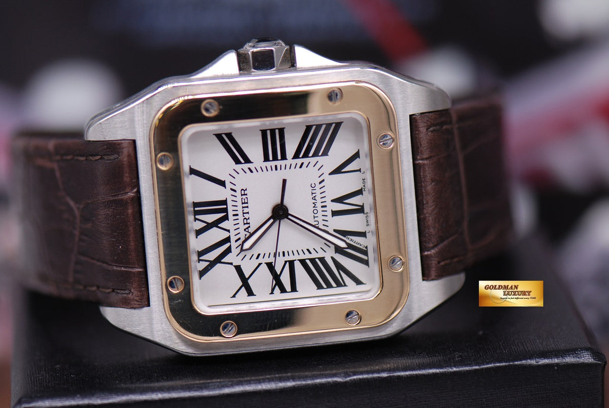 [SOLD] CARTIER SANTOS 100 XL HALF-GOLD MEN’S AUTOMATIC (NEAR MINT)