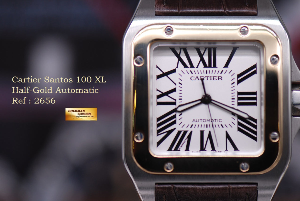 [SOLD] CARTIER SANTOS 100 XL HALF-GOLD MEN’S AUTOMATIC (NEAR MINT)