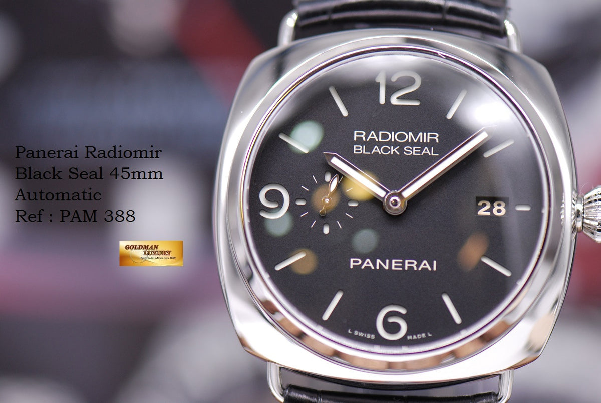 [SOLD] PANERAI RADIOMIR BLACK SEAL PAM 388 AUTOMATIC (NEAR MINT)