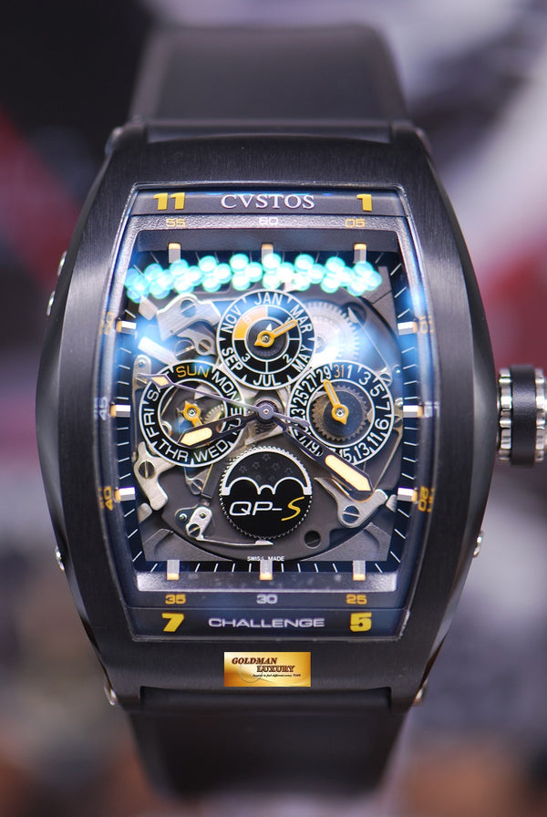 [SOLD] CVSTOS QP-S CHALLENGE PERPETUAL CALENDAR MOONPHASE PVD BLACK AUTOMATIC LIMITED EDITION (MINT)