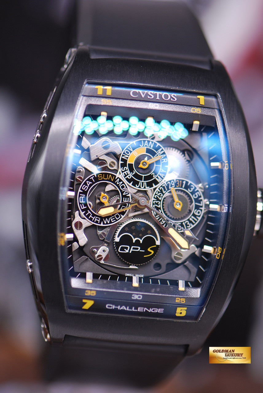 [SOLD] CVSTOS QP-S CHALLENGE PERPETUAL CALENDAR MOONPHASE PVD BLACK AUTOMATIC LIMITED EDITION (MINT)